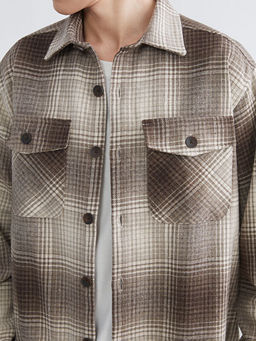 Regular Fit Ekose Erkek Oduncu G?mlek Ceket