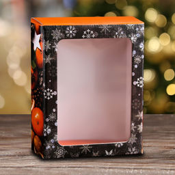 Коробка подарочная, крышка-дно, с окном С Новым Годом, 18 х 15 х 5 см