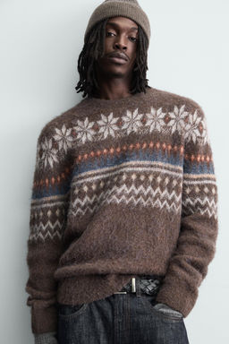 TEXTURED FAIRISLE JACQUARD JUMPER - Zara фото 5