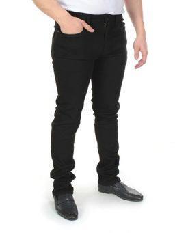 6802 BLACK Джинсы мужские зимние с начесом