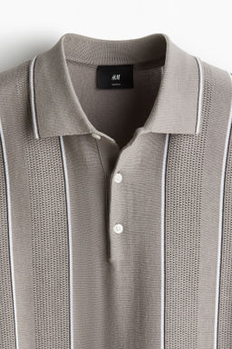 Polo en punto pointelle Regular Fit - H&m фото 3