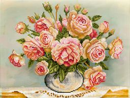 Кристальная (алмазная) мозаика ФРЕЯ ALPD-006 на подрамнике Розы 40 х 30 см