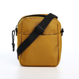 Сумка молодёжная на молнии, наружный карман, цвет жёлтый - Simaland фото 3