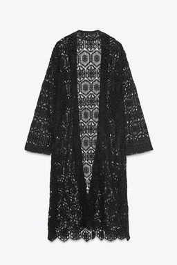 CROCHET LONG KIMONO - Zara фото 4