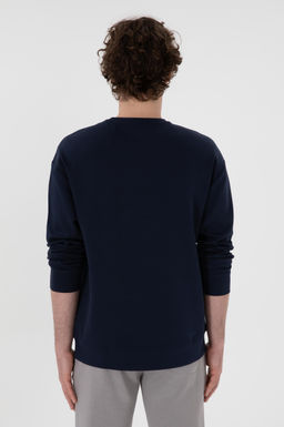 Erkek Comfort Fit Bisiklet Yaka Lacivert Sweatshirt Sepette S_rpriz _ndirim - U.s. polo assn фото 5