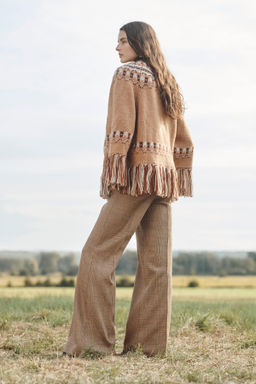 LIMITED EDITION 100% WOOL JACQUARD KNIT PONCHO - Zara фото 3