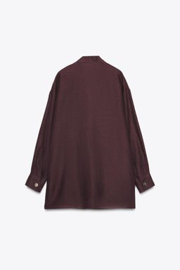LONG LINEN BLAZER - Zara фото 11