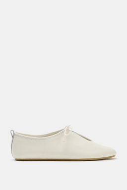 BAILARINA PIEL / Blanco Crudo - Zara фото 3