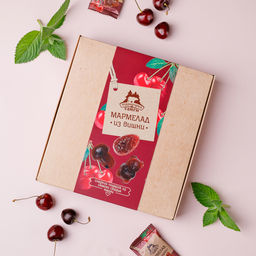 Мармелад из вишни флоу-пак крафт-коробка 250г