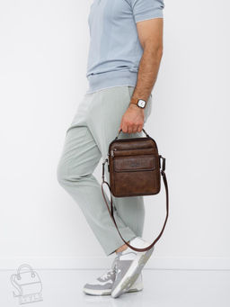 Сумка мужская 8805-2 brown Jeep - S-style фото 7