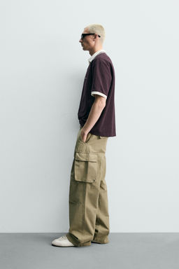 POLO JACQUARD VERTICAL BORDADO / Granate - Zara фото 4