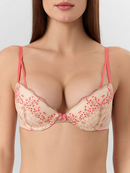 Бюстгальтер пуш-ап женский бежевый