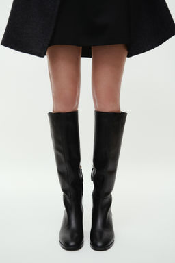 Botas de piel a la rodilla - H&m фото 3