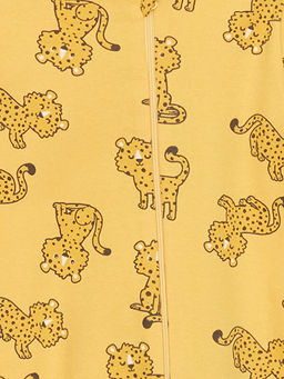 Bask?l? Erkek Bebek Tulumu