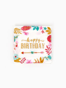 Салфетки бумажные Happy birthday, 33?33 см, 20 шт. - Страна карнавалия фото 5