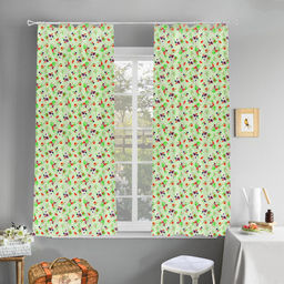 "Инжир К" Шторы для кухни, 2шт 148х160см, на шторной ленте, хлопок "Премиум" 186г/м2, "Домашняя мода" (Россия)