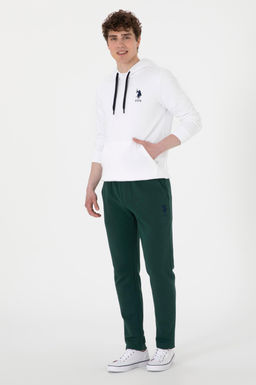 Erkek Beyaz Basic Sweatshirt