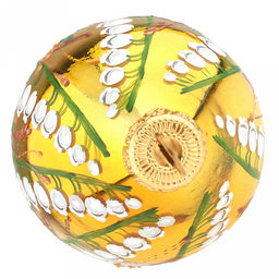 Елочная игрушка фигурка стеклянная Капелька 1-1 д5,4см, h8,5см, ручная художественная роспись, подарочная упаковка (Россия) - Домашняя мода фото 3