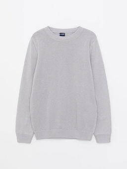 Bisiklet Yaka Basic Uzun Kollu Erkek ?ocuk Triko Kazak