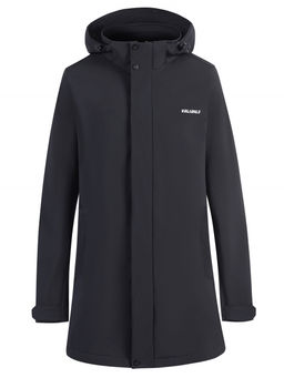 Парка спортивная мужская с капюшоном softshell черного цвета 9565Ch - Mtforce фото 25