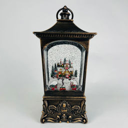 Новогодний декор Фонарь стекло 28 см в ассортименте (арт. K-29) - Ип лебедев о.ю фото 2