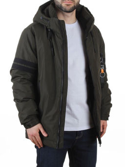 D6821 DK. GREEN Куртка мужская зимняя (200 гр. холлофайбер)