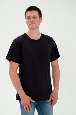 Футболка мужская из кулирки черный - Амадэль фото 3