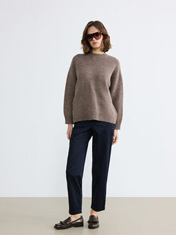 Bisiklet Yaka Kad?n Triko Kazak