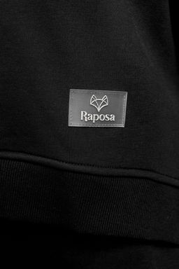 Свитшот худи оверсайз кофта с начесом 387BLK