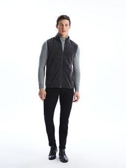 Rahat Kal?p Dik Yaka Polar Erkek Yelek