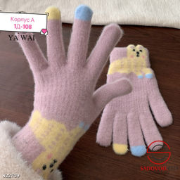 Перчатки для детей, ангора