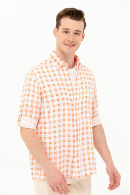 U. S. Polo Assn Мужская клетчатая рубашка в клетку - U.s. polo assn фото 4