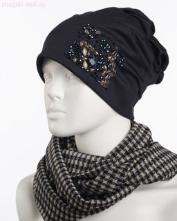 0101/19к СП Комплект женский флис (колпак+снуд) (56-58)