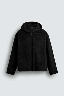 FAUX FUR HOODED OVERSHIRT - Zara фото 7