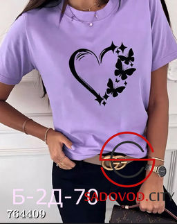 Футболка летняя с рисунком для женщин