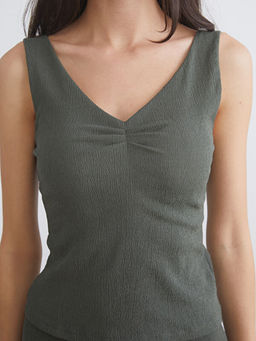 V Yaka Dokulu B?zg?l? Bluz