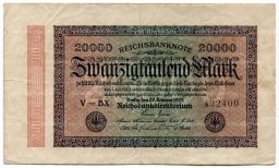 20000 марок 1923 года Германия