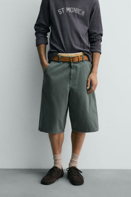 RELAXED FIT LIMITED EDITION BERMUDA SHORTS - Zara фото 2