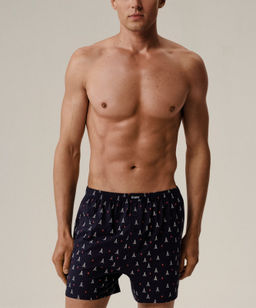 ATLANTIC 2GMB-010 Трусы боксеры Socks - набор 2 шт. темно-синий фото 3