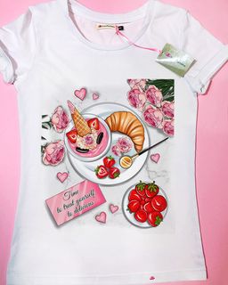 Эксклюзивная футболка Yana Pletneva упаковка плотный Zip пакет!