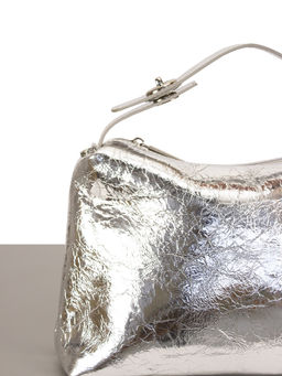 LACCOMA сумка НИ8352-серебристый натуральная кожа хлопок  фото 3