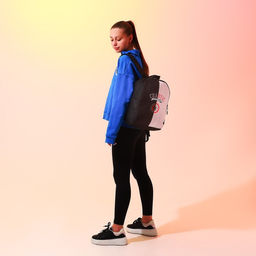 Рюкзак текстильный Chaotic, 38х14х27 см, цвет чёрный, серый - Nazamok фото 8