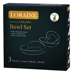 29578 Набор салатниц керамика 3 пр LR (х6) - Mayer&boch фото 4