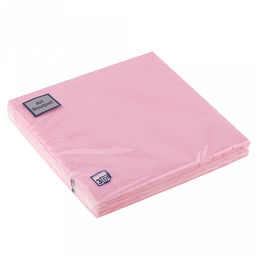 Салфетки бумажные "Art Bouquet" 33х33см, 3-х слойные, 16 штук в упаковке, 100% целлюлоза, "Барокко. Светло-розовый" (Россия)