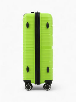 Чемодан на колёсах средний 75 л (M), на молнии, кодовый замок, 4 колеса, зелёный