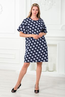 Платье женское из барби Барбара 2 вензель на синем - Амадэль фото 8