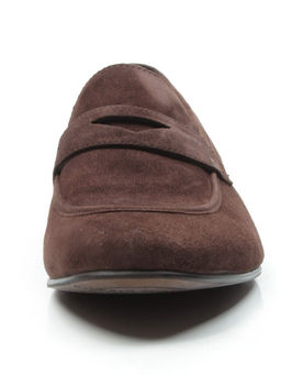 02-1912-57-72 BROWN Полуботинки мужские (натуральная замша) - Фабричный китай фото 6