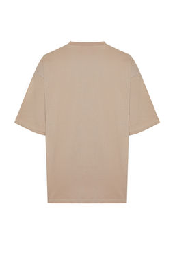Vizon Oversize/Genis Kesim Basic %100 Pamuklu T-Shirt TMNSS22TS0318