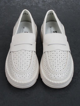 03-YD10-1D LT. BEIGE Лоферы женские (натуральная кожа)