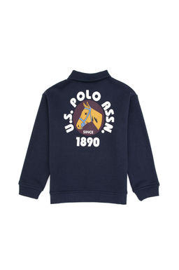 Erkek _ocuk A__k Lacivert Polo Yaka Sweatshirt - U.s. polo assn фото 2